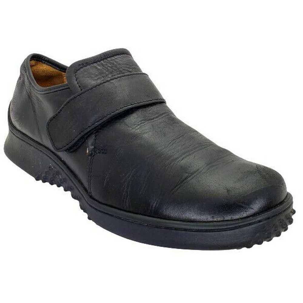 Wolky Genuine Black Leather Loafers w/ Strap Designed for Walking Size 40